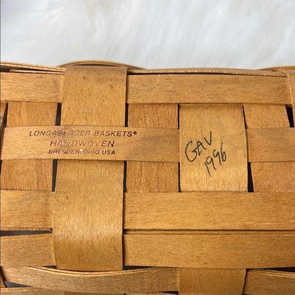 Longaberger Tan Woven Basket - Picture 3 of 4